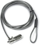 DICOTA D30885 kábelzár Fekete, Rozsdamentes acél 2 M (D30885)