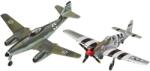 Revell Комплект сглобяеми модели Revell - Самолети Me262 & P-51B Mustang (R63711)