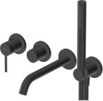 Oltens Rann kád és zuhany csaptelep süllyesztett fekete matt 34110300 (34110300)