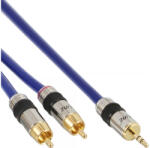 InLine 4043718032006 audio kábel 2 M 2 x RCA 3.5mm Kék (89939P)
