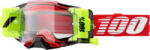  100% cross szemüveg Armega Forecast GOGGLE Red/Neon Yellow/ Clear
