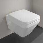 Villeroy & Boch Set Vas wc suspendat Rimless, CeramicPlus, cu Twist Flush, cu capac soft close, alb lucios, Villeroy & Boch Architectura 5685CLR1 5685CLR1 (5685CLR1)