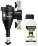 Fernox Total Filter TF1 3/4" - rendszerbe építhető kombinált szűrő + F9 Filter Fluid 62764 (62764)