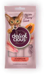 Delickcious Nose - licking Creamy Snack kiegészítő eledel macskáknak sügér & papaya 4x15g