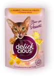 Delickcious Meow - for Dessert nyúl & trópusi gyümölcs nedves macskaeledel 12x80g