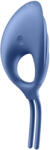 Satisfyer Swordsman - inel pentru penis cu vibrații, reîncărcabil, albastru (4061504018409) Inel pentru penis