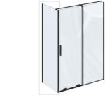 RAVAK Fix zuhanyfal ROPS-80 matt fekete+Transparent X90V40300Z1 (X90V40300Z1)