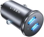 Lisen Incarcator pentru Masina, 2x USB-C, 90W - YL0223080007 - Black