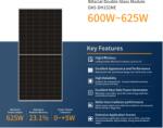 Dasolar Panou fotovoltaic bifacial DAS Solar 615W N-Type TOPCon Double Glass (DAS-DH132NE-615W)