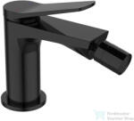 INVENA ALONIA bidé csaptelep click-clack leeresztővel, PVD fényes feketeBB-70-004-V (BB-70-004-V)