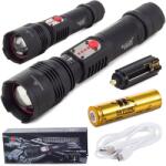 Bailong Lanternă tactică Bailong W767 cu zoom, LED CREE XM-L T6, încărcare USB (08287)