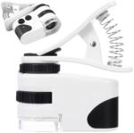 VERK GROUP Microscop mini 60x pentru telefon cu LED și UV, inclusiv husă (09171)