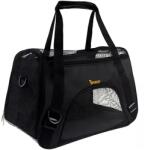 Purlov Geantă de transport pentru animale de companie - 30x25x50 cm - Negru (00020940)
