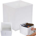 Verk Group Cutie de depozitare albă mare 31x34x33 cm - design universal, elegant (27388_B)