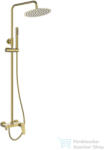 INVENA ALONIA esőztető zuhanyrendszer csapteleppel, szálcsiszolt arany AU-70-D09-V (AU-70-D09-V)