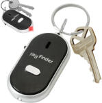 Verk Group Breloc localizator de chei cu LED și reacție la fluierat, negru (01571_CZ)