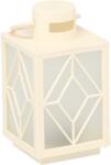 BackHomeLiving Lampion de Crăciun - 11 x 11 x 20, 5 cm cu LED, alb (LED2553)