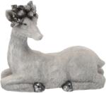 BackHomeLiving Figurină decorativă ren gri culcat, 26, 5 x 12 x 23 cm (GOT5197)