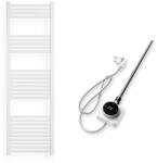  Törölközőszárító radiátor elektromos fűtőpatronnal 50 x 160 cm - Nero Italia AF-14-600W (fehér)