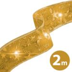 Family Collection Banda LED de Crăciun - auriu - 2 m x 5 cm - 2 x AA (58933B)