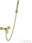 INVENA ALONIA zuhany csaptelep, zuhanyszettel, szálcsiszolt arany BN-70-009-V (BN-70-009-V)