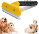 Verk Group Tunsor pentru animale pentru câini, pisici și cai, 10 cm, galben-negru (15017)