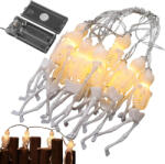 Verk Group Lanț de lumini LED cu schelete pentru Halloween, 2m, 10 figurine (26156)