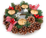 Family Collection Decorațiune de Masă Advent cu Suport pentru Lumânări - 30 cm (58009)