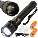 Bailong Lanternă Tactică LED Bailong P221 cu Diode CREE XHP160, Funcție de Zoom și Power Bank (08375)