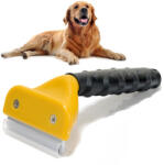 Verk Group Tunsor pentru îngrijirea blănii animalelor, 7 cm, galben-negru (15019)