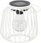 BackHomeLiving Lampion solar din metal alb - 15 cm (LAP8860)