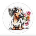  Fa tábla nyomtatott, Tacsis Tavasz, kerek 14, 8cm