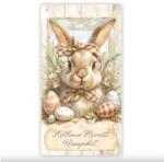  Fa tábla nyomtatott, Húsvéti pasztell téma, 13x24, 3cm