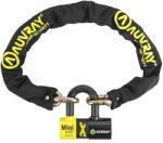 Auvray XTREM 1, 00 m láncos zár, 13, 5 mm-es láncszem, U XTREM Mini Alert 44x66 mm (16 mm átmérő), SRA minősítésű lánc + U lakat Auvray Bicikli alkatrészek Kerékpáros kiegészítők Biciklizárak