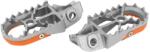 Buzzetti első lábtartó KTM 85 SX 2018-2022, 125 SX 2016-2022, 250 SX-F 2016-2022, 250 XC-F 2016-2022, 350 EXC-F 2017-2022, 450 EXC-F 2017-2022 ezüst-narancs Buzzetti Vázak, idomok, kiegészítők Lábtartók