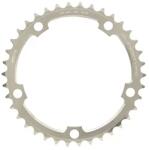 MICHE 38T lánckerék országúti kerékpárhoz, 5 karos, 130 mm belső, ezüst, alumínium, 9-10 sebesség (SHIMANO típus) MICHE Bicikli alkatrészek Kerékpár alkatrészek Kerékpár lánctányérok