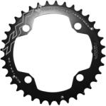 MICHE lánctányér MTB-hez, 4 karos, dupla hajtáshoz, 36T, Ø104 külső, fekete, alumínium MICHE Bicikli alkatrészek Kerékpár alkatrészek Kerékpár lánctányérok