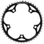 Specialites Ta ALIZE 48 fogas lánctányér országúti kerékpárhoz, 5 karos, 130 mm, külső, fekete ALU 7075, Shimano 8-9-10 sebességhez SPECIALITES TA Bicikli alkatrészek Kerékpár alkatrészek Kerékpár lánctányérok
