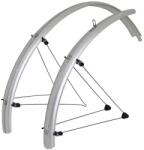 Stronglight COUNTRY 54mm 26'' MTB sárvédő, ezüst, teljes készlet, rozsdamentes acél rögzítőrudakkal STRONGLIGHT Bicikli alkatrészek Kerékpáros kiegészítők Kerékpár sárvédők