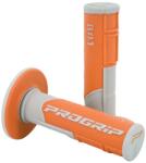 PROGRIP 801 Off Road motor markolat dupla sűrűségű, szürke-narancs, zárt végű, 115 mm (pár) ProGrip Bicikli alkatrészek Kerékpár alkatrészek Kerékpár kormányszalagok és markolatok