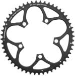 Stronglight lánctányér országúti kerékpárhoz, 5 karos, 52T, Ø110, külső, fekete, alumínium, 9-10-11 sebességes (SHIMANO típus) STRONGLIGHT Bicikli alkatrészek Kerékpár alkatrészek Kerékpár lánctányérok