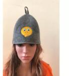 Sauna Cool Psszt mintás szürke filc szaunasapka