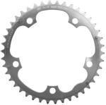Stronglight 7075 42T 5-karos lánctányér országúti kerékpárhoz, 130 mm, középső, ezüst, 9-10 sebességes (Shimano kompatibilis), alumínium STRONGLIGHT Bicikli alkatrészek Kerékpár alkatrészek Kerékpár lánctányérok