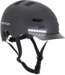 NEWTON City V3 matt fekete felnőtt kerékpáros sisak plexivel és zárral, méret: 55-58 (dobozban) NEWTON Bicikli alkatrészek Kerékpáros ruházat Kerékpáros sisakok