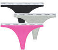 Calvin Klein Jeans Stringek THONG X3 Fekete EU S