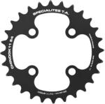 Specialites Ta CHINOOK belső lánctányér MTB-hez, 4 karos, dupla 28T, Ø64, alumínium, fekete, Shimano/SRAM/Race Face/FSA 10-11 sebességhez SPECIALITES TA Bicikli alkatrészek Kerékpár alkatrészek Kerékpár lánctányérok