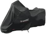 TAAC PLUS HYDROSCUD XL méretű motorkerékpár védőhuzat, vízálló poliészter (2000 mm), fekete (222x90x136 cm), szélálló pánttal, lopásgátló szemmel, tárolózsákkal TAAC Vázak, idomok, kiegészítők Járműtakarók