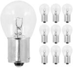 Flösser P21W izzó 12V 15W, BA15S foglalat, átlátszó (irányjelzőhöz, 10 db/csomag) FLOSSER Elektromos alkatrészek Világítás és fényjelzés Izzók Jelző- és műszerizzók BA15s jelzőizzók