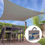 Wtools Napvitorla négyzet alakú 3x3m világosszürke (2167806)