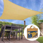 WTools Napvitorla négyzet alakú 3x3m okkersárga 170gr/m2 (2167808)